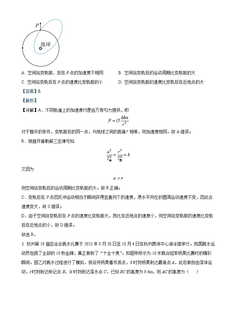 湖南省永州市第一中学2024-2025学年高三上学期8月月考物理试题（原卷版+解析版）02