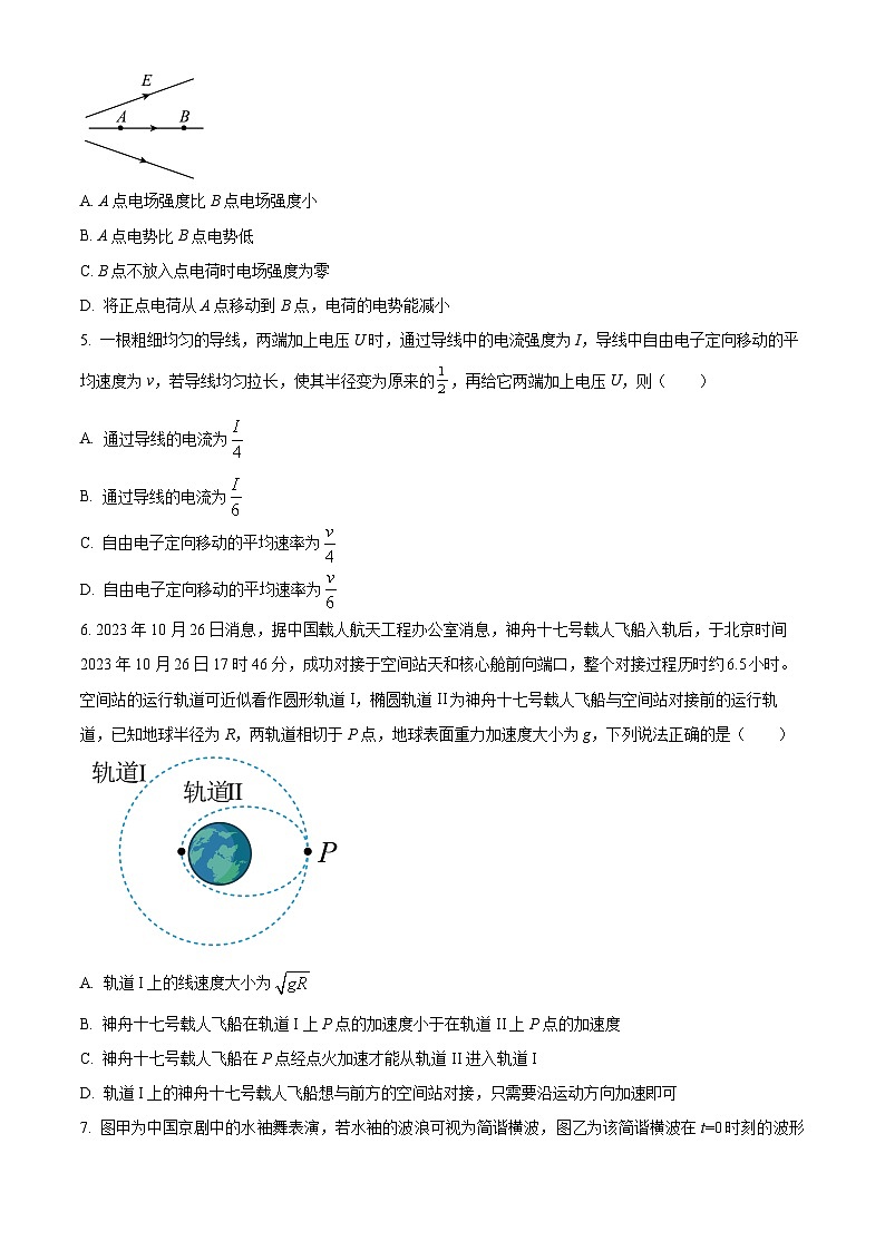 浙江省杭州市源清中学2023-2024学年高二下学期期中物理试题（Word版附解析）02