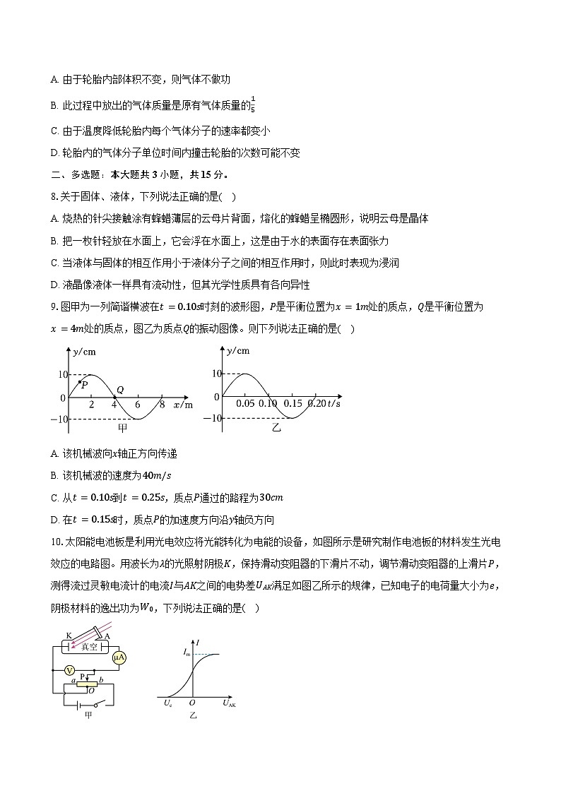 2023-2024学年甘肃省兰州第一中学高二（下）期末物理试卷（含解析）03