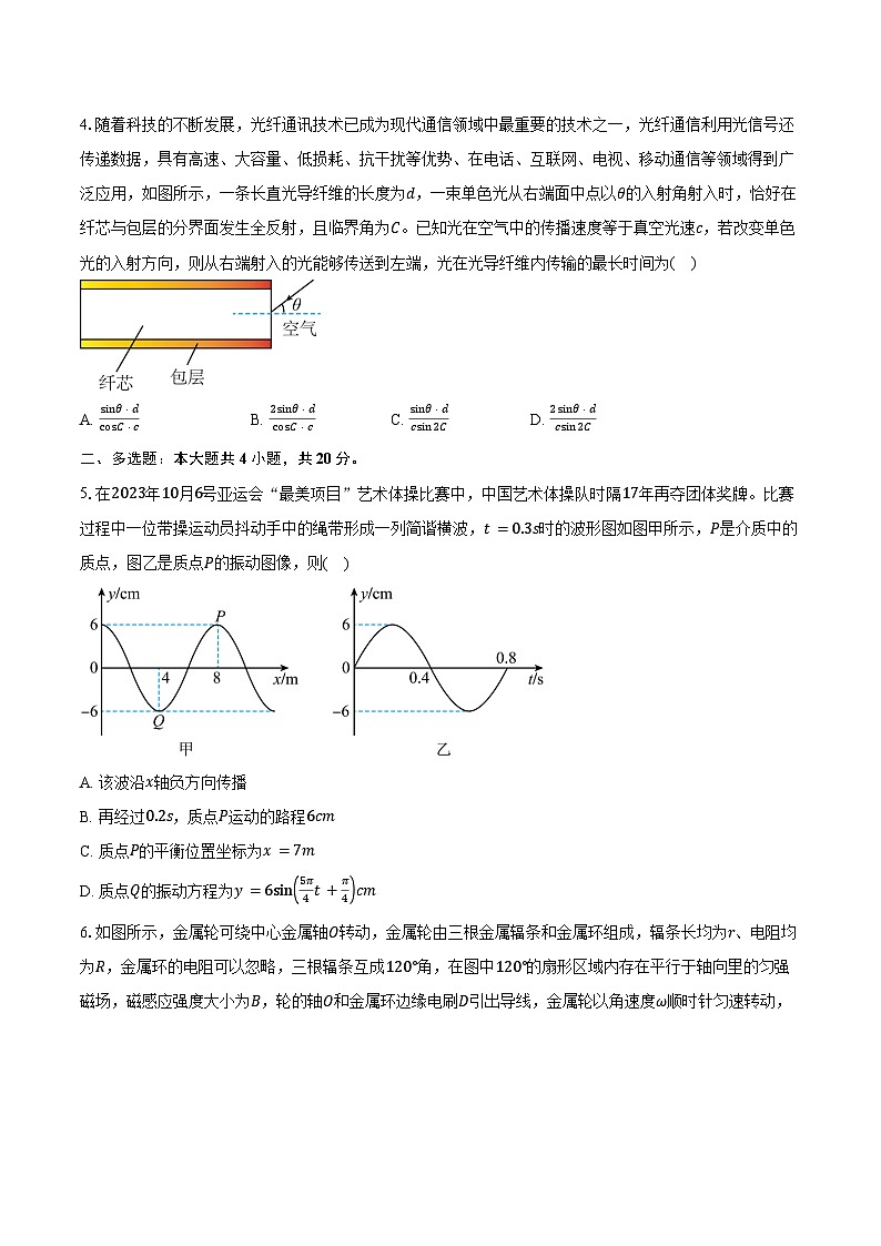 2023-2024学年福建省福州市联盟校高二（下）期末考试物理试卷（含答案）第2页