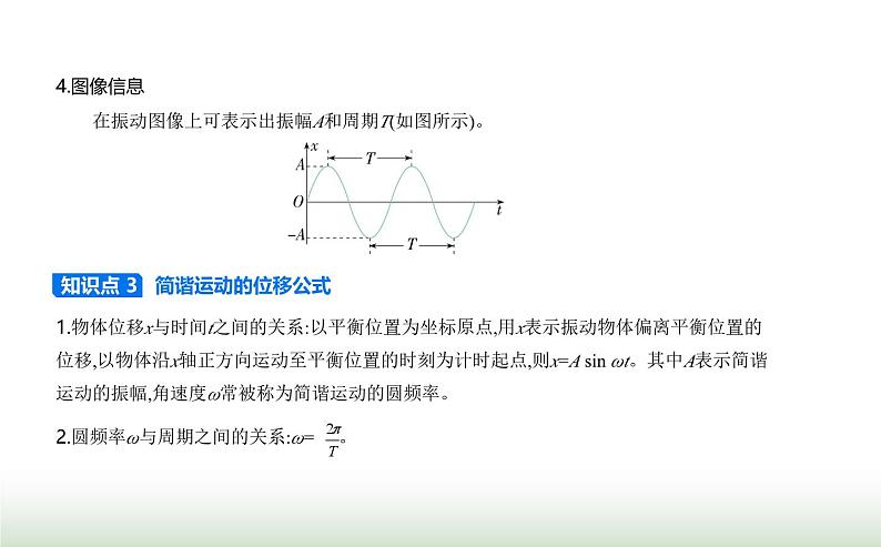 鲁科版高中物理选择性必修第一册第2章机械振动第2节振动的描述课件第4页