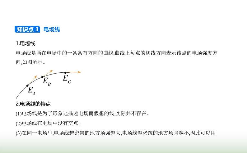 鲁科版高中物理必修第三册第1章静电力与电场强度第3节电场与电场强度课件第3页