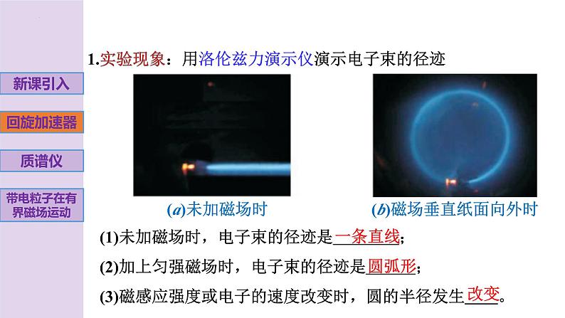 新粤教版高中物理选择性必修第二册 1.4洛伦兹力与现代技术 课件08