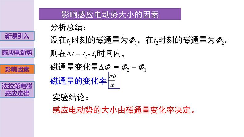 新粤教版高中物理选择性必修第二册 2.2法拉第电磁感应定律 课件+导学案06