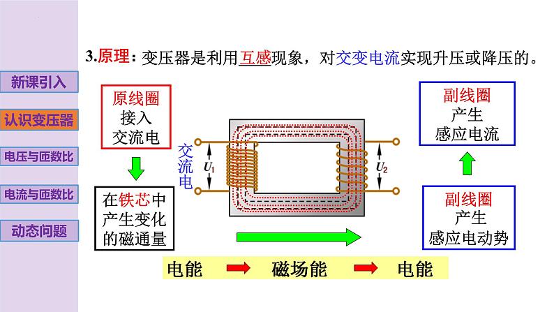 新粤教版高中物理选择性必修第二册 3.3变压器 课件+导学案05