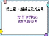 新鲁科版选择性必修第二册 2.1科学探究：感应电流的方向课件 课件