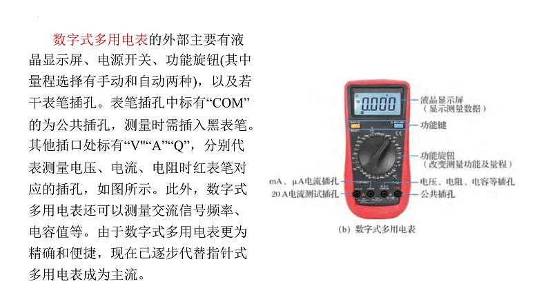 沪科版2020上海高二物理必修第三册 10.4多用电表（课件）05