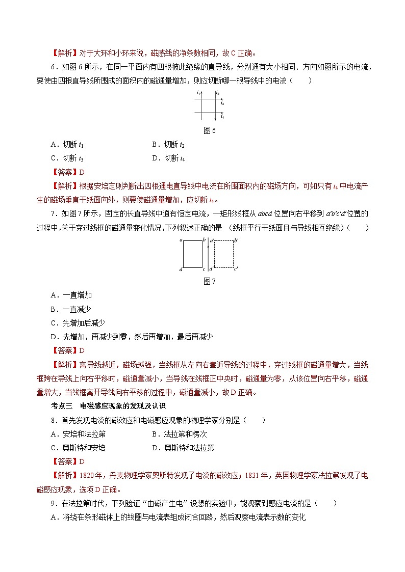 11.3磁通量  电磁感应现象（作业）（解析版）第3页