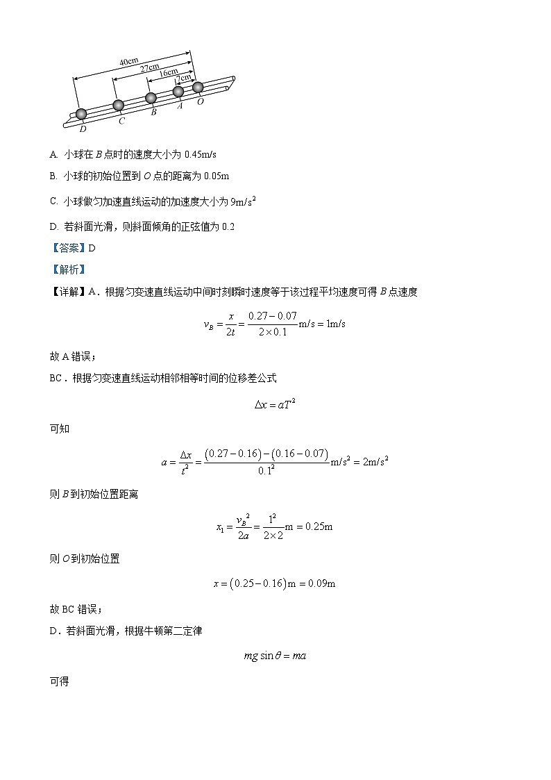 贵州省六盘水市2024-2025学年高三上学期8月月考物理试题（解析版）02