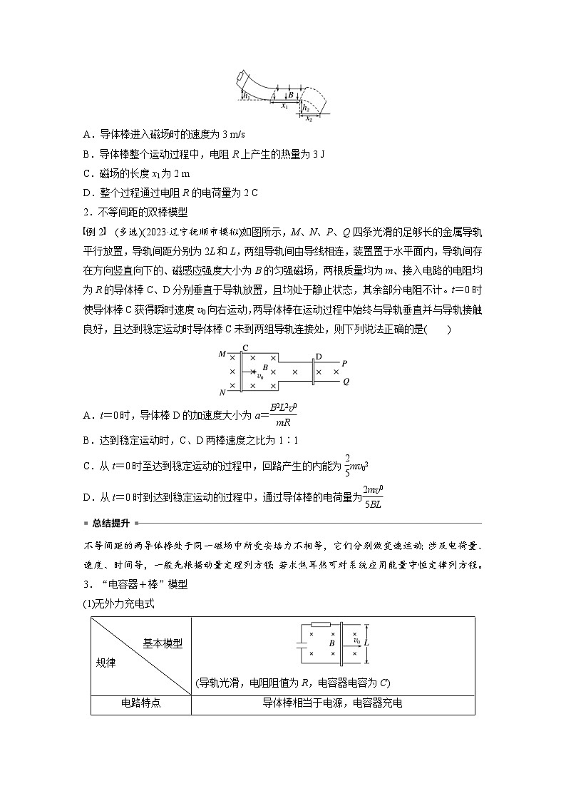 高考物理一轮复习讲义第12章第5课时　专题强化 动量观点在电磁感应中的应用（2份打包，原卷版+教师版）02