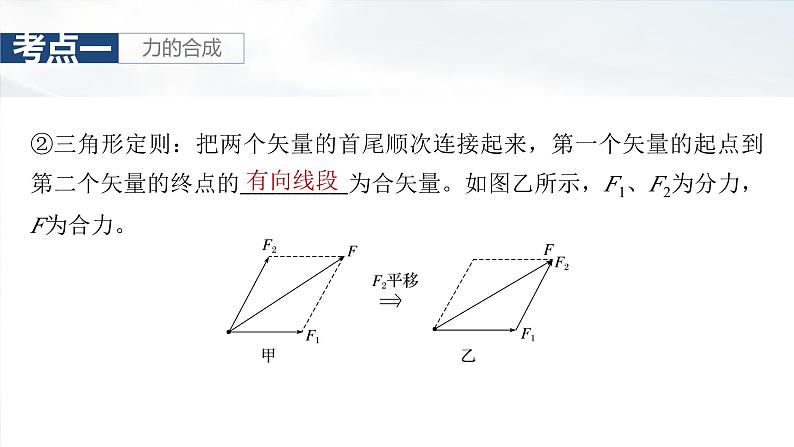 高考物理一轮复习讲义课件第2章第2课时　力的合成与分解（含解析）第7页