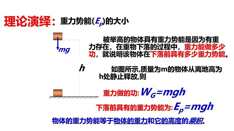 沪科版2020上海高一物理必修二 第七章第四节重力势能（课件）06