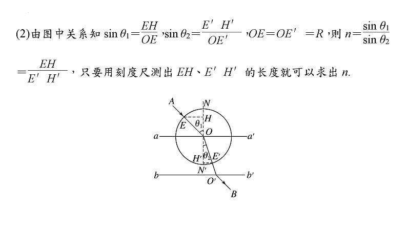 沪科版2020上海高二物理选修一 实验：测量玻璃的折射率（课件）08