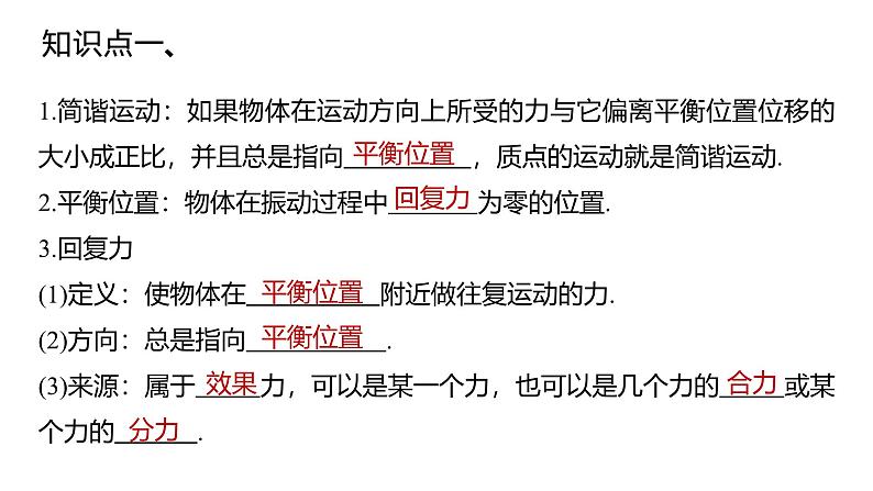 沪科版2020上海高二物理选修一 本章复习与测试（课件）.1第1页