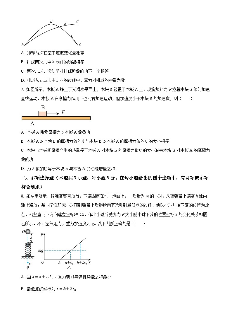 重庆市育才中学2023-2024学年高一下学期期末模拟考试物理（五）试题（Word版附解析）03