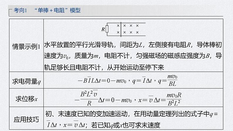 新高考物理一轮复习讲义课件第12章 专题强化25　动量观点在电磁感应中的应用（含解析）06