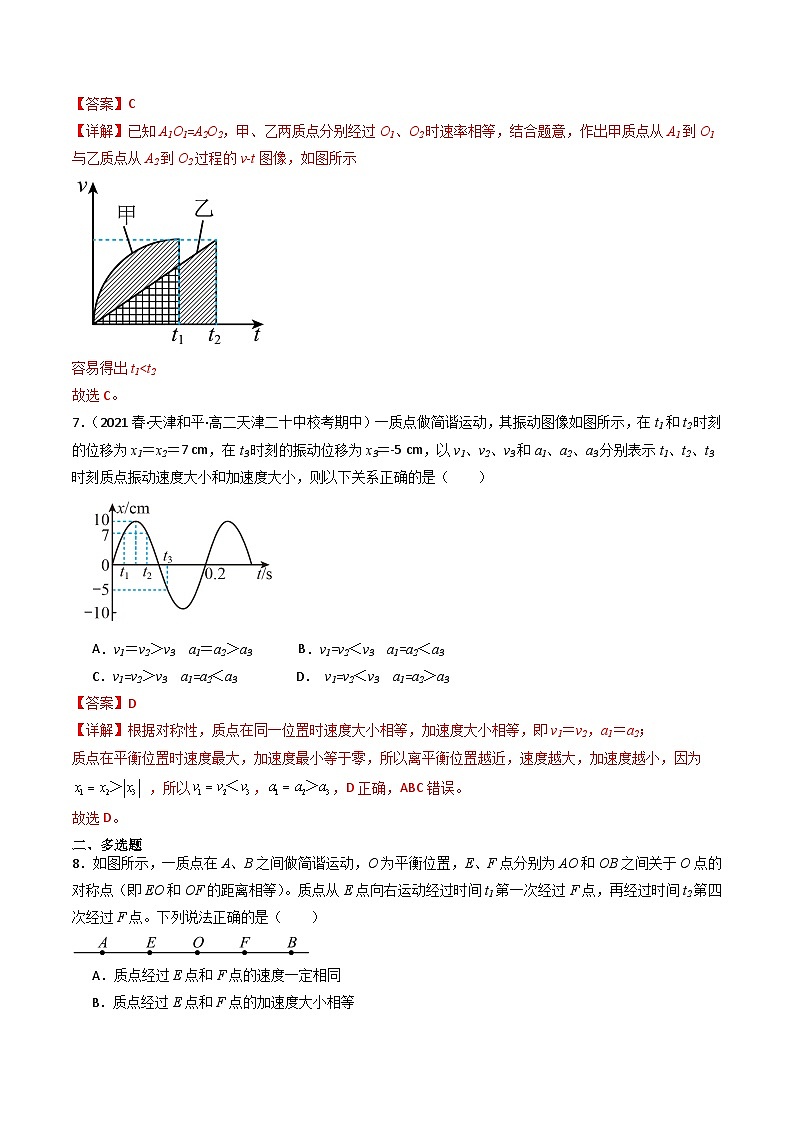 第1节 简谐运动（分层练习）解析版第3页
