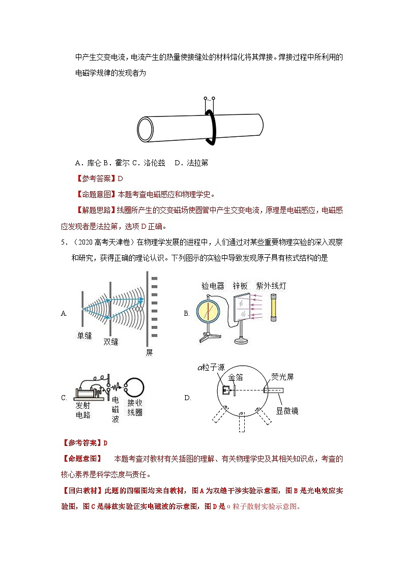 高考物理二轮复习专项训练模型86物理学史和单位制（2份打包，原卷版+解析版）02