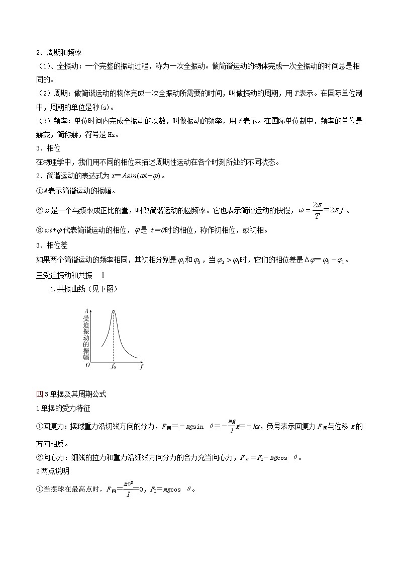 新高考物理一轮复习提升练习导学案第44讲 机械振动（2份打包，原卷版+解析版）02