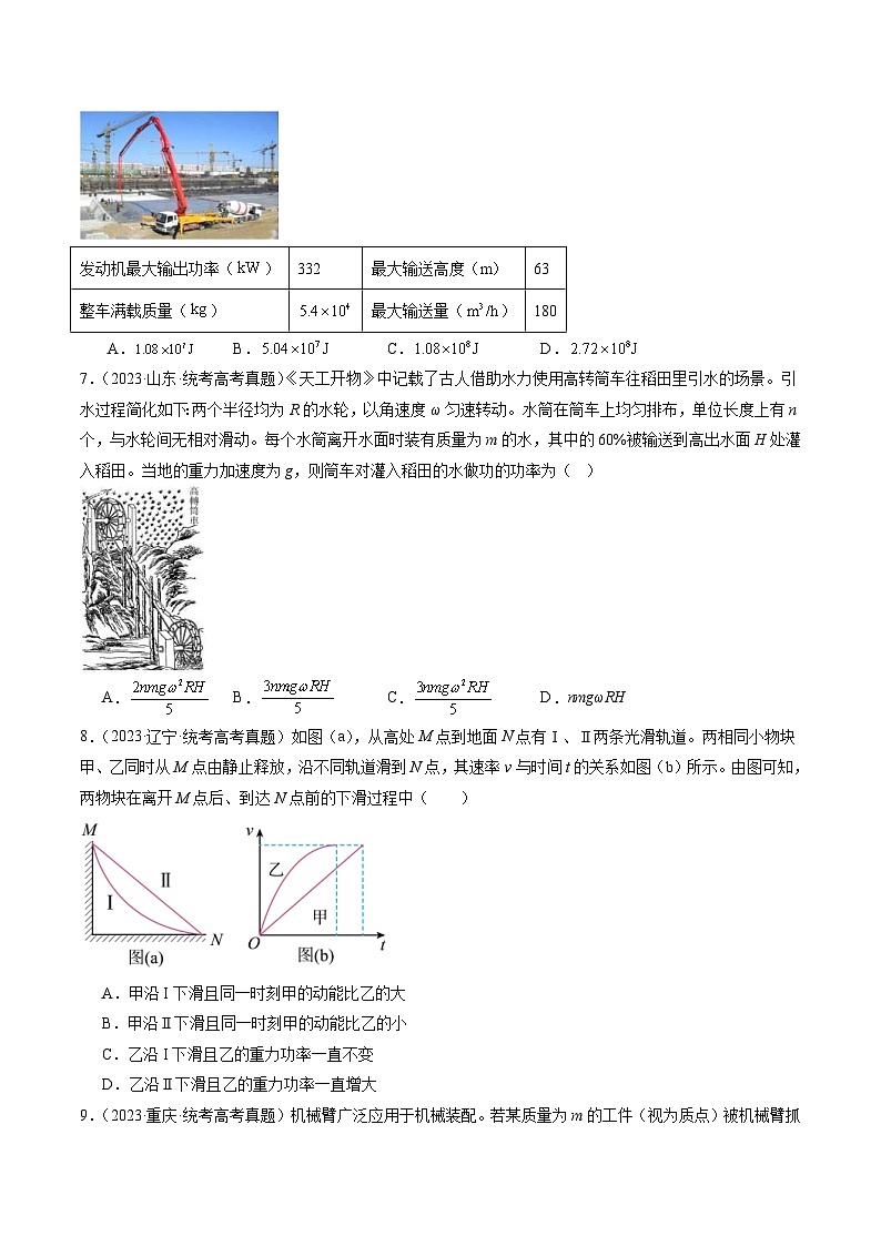新高考物理二轮复习讲练测专题05 功与功率 功能关系（练习）（2份打包，原卷版+解析版）03