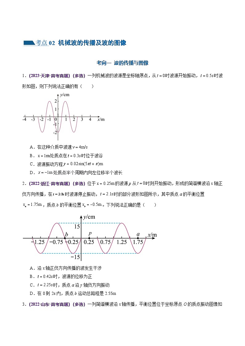 新高考物理二轮复习讲练测专题15 机械振动与机械波（练习）（2份打包，原卷版+解析版）03