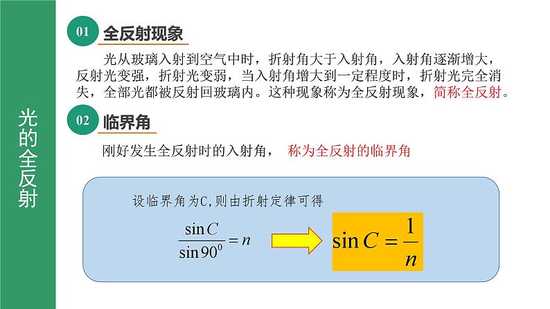 鲁科版2019高二物理选修一 4.3光的全反射 课件06