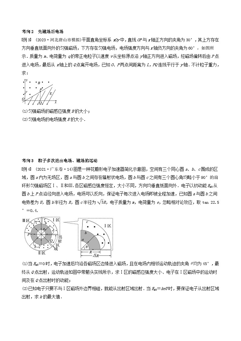 新高考物理一轮专题复习与训练二十  带电粒子在组合场中的运动（学生版）第3页