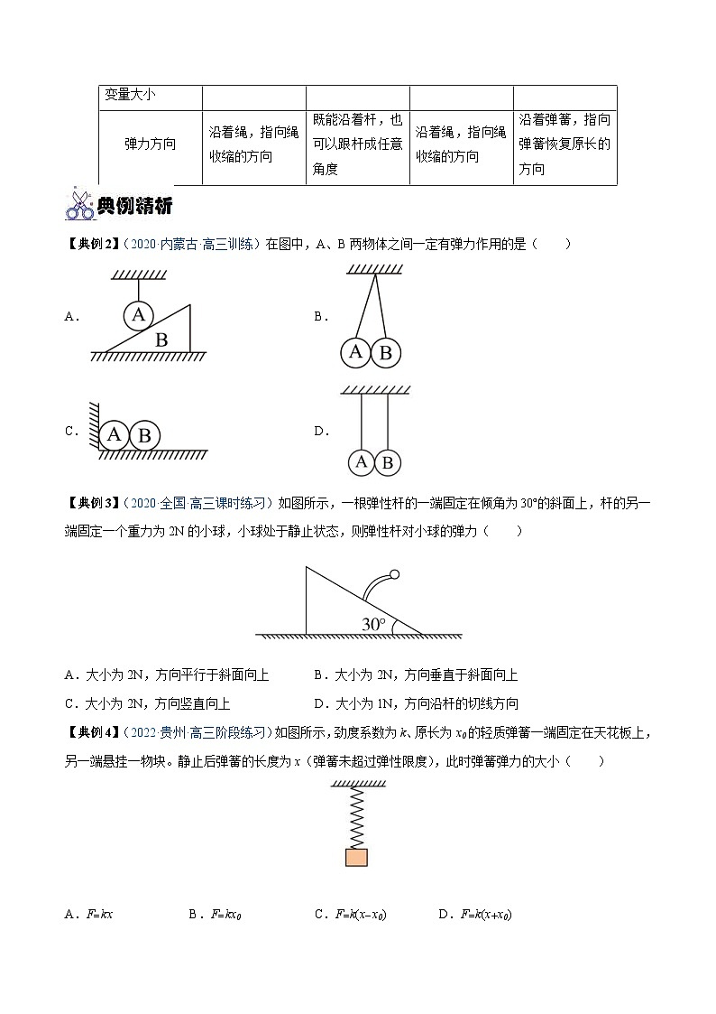 新高考物理一轮复习重难点练习专题03 重力 弹力 摩擦力（原卷版）第3页