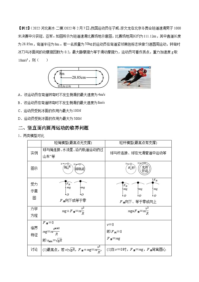 新高考物理一轮复习重难点练习难点07 圆周运动的临界问题（2份打包，原卷版+解析版）02