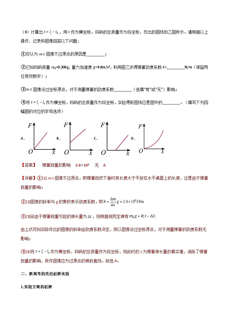 新高考物理一轮复习分层提升练习专题12 探究弹簧弹力与形变量的关系（解析版）第3页