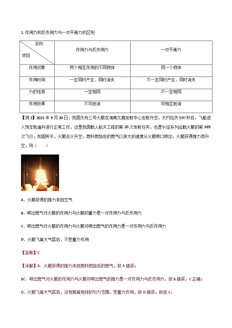 新高考物理一轮复习分层提升练习专题14 牛顿三大定律（2份打包，原卷版+解析版）03