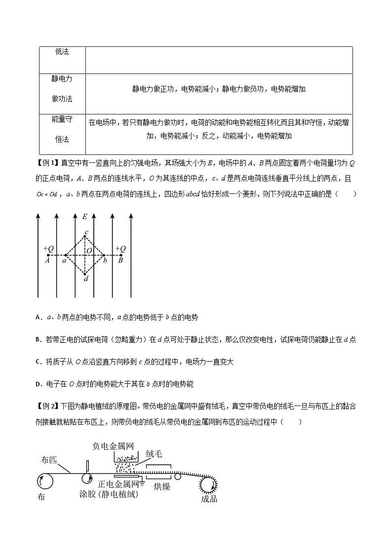 新高考物理一轮复习分层提升练习专题44 电场能的性质（原卷版）第2页