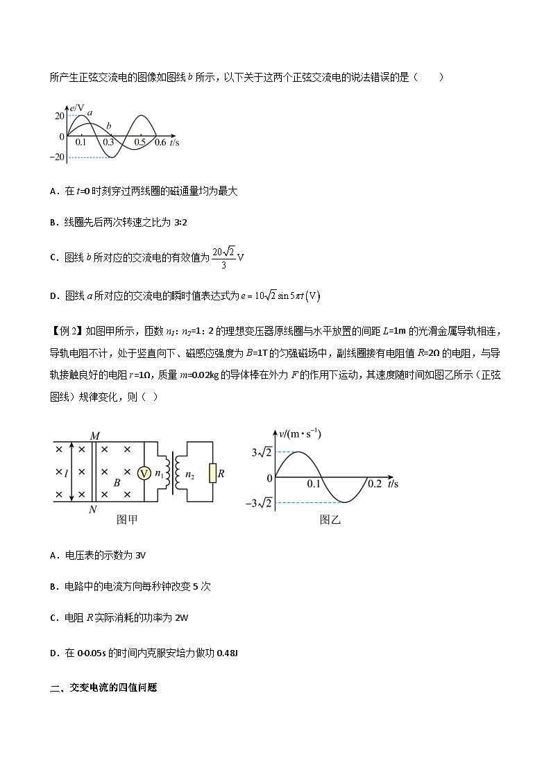 新高考物理一轮复习分层提升练习专题66 交变电流的产生和描述（原卷版）第2页