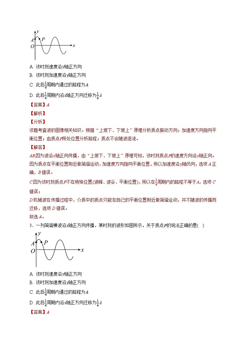 新高考物理一轮复习小题多维练习第13章机械振动与机械波第01练　机械振动（2份打包，原卷版+解析版）02