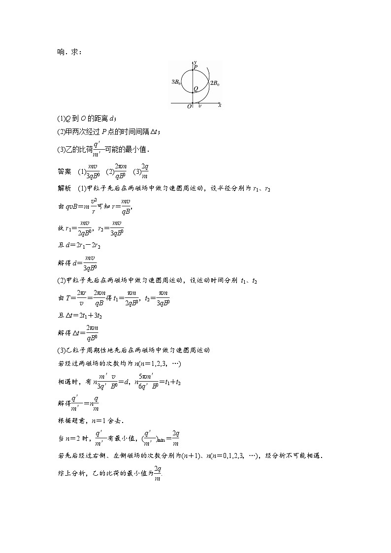 高考物理一轮复习讲义第10章 专题强化21　带电粒子在组合场中的运动（含解析）02