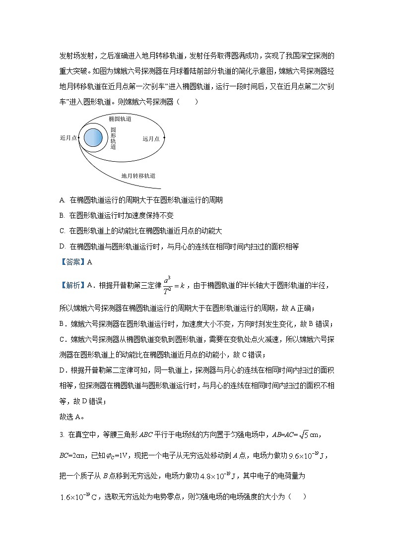 [物理]河南省中原名校2023_2024学年高三下学期考前全真模拟考试试题(解析版)02