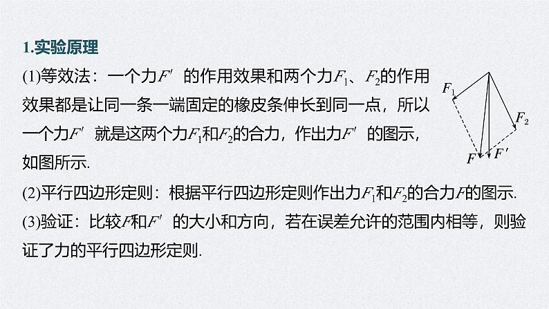 高考物理一轮复习讲义课件第2章 实验3　探究两个互成角度的力的合成规律（含解析）05