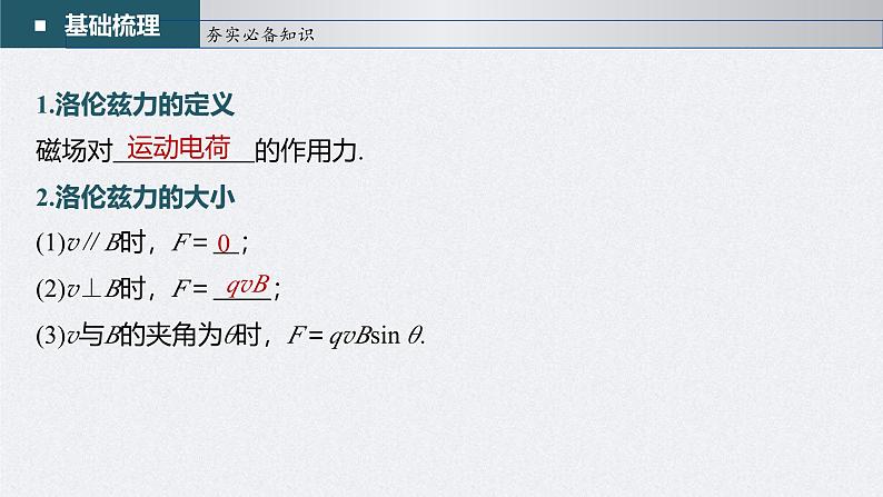 高考物理一轮复习讲义课件第10章 第2讲　磁场对运动电荷(带电体)的作用（含解析）第5页