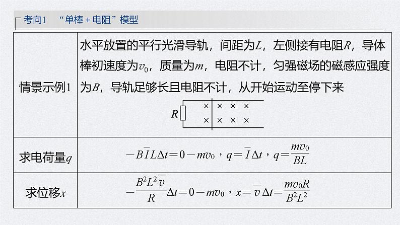 高考物理一轮复习讲义课件第11章 专题强化25　动量观点在电磁感应中的应用（含解析）06