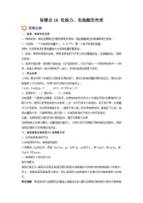 新高考物理一轮复习易错题练习——易错点16 电场力、电场能的性质（2份打包，原卷版+含解析）