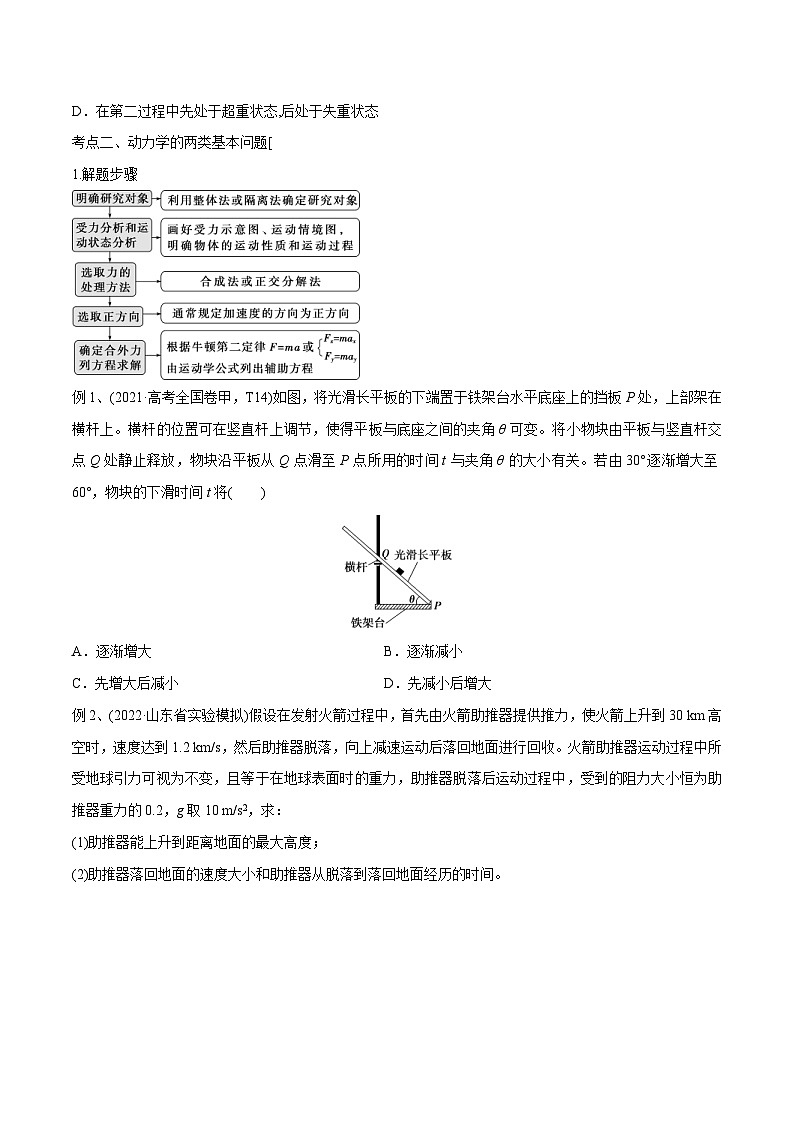 新高考物理一轮复习精讲精练第3章牛顿运动定律第3讲 牛顿第二定律的基本应用（2份打包，原卷版+解析版）03