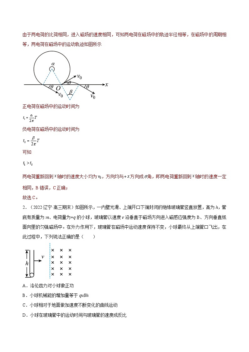 新高考物理一轮复习单元检测专题12　安培力与洛伦兹力（解析版）第2页
