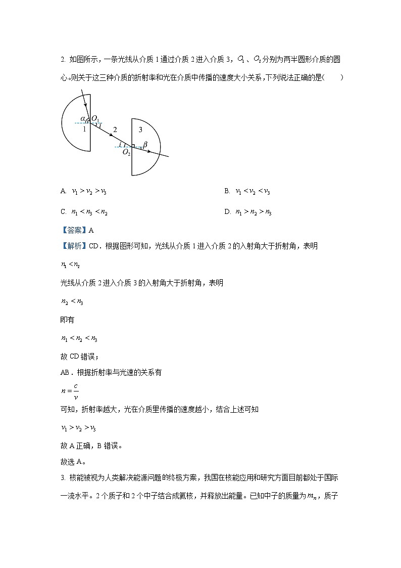 [物理]江苏省南通市2023_2024学年高三下学期高考原创模拟(三)试卷(解析版)02