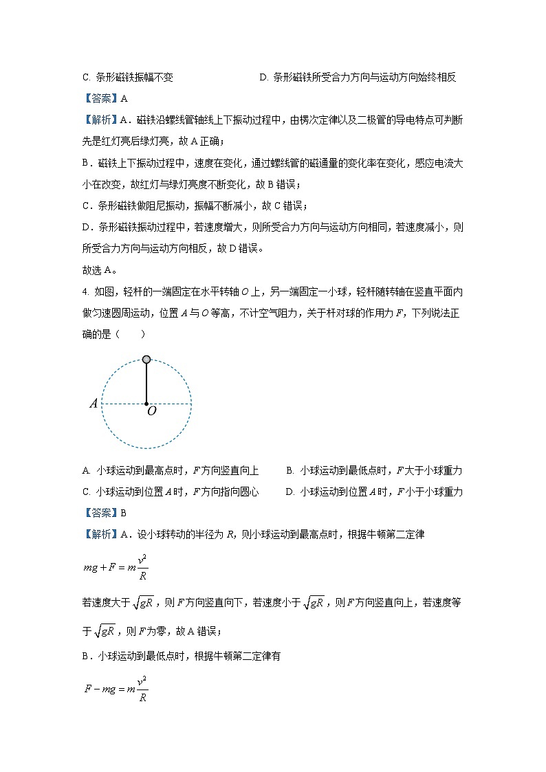 [物理]吉林省长春市2023_2024学年高三下学期质量监测(四)试卷(解析版)第3页