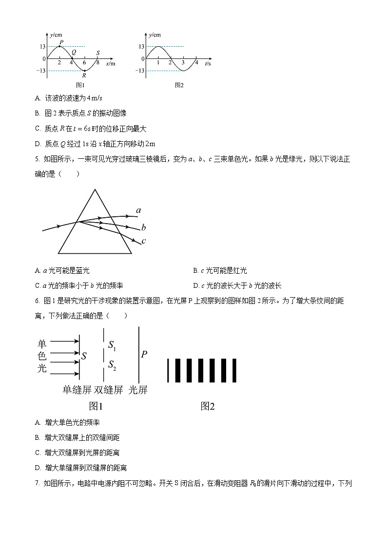 北京市北京师范大学附属实验中学2023-2024学年高二下学期期中考试物理试卷（Word版附解析）02