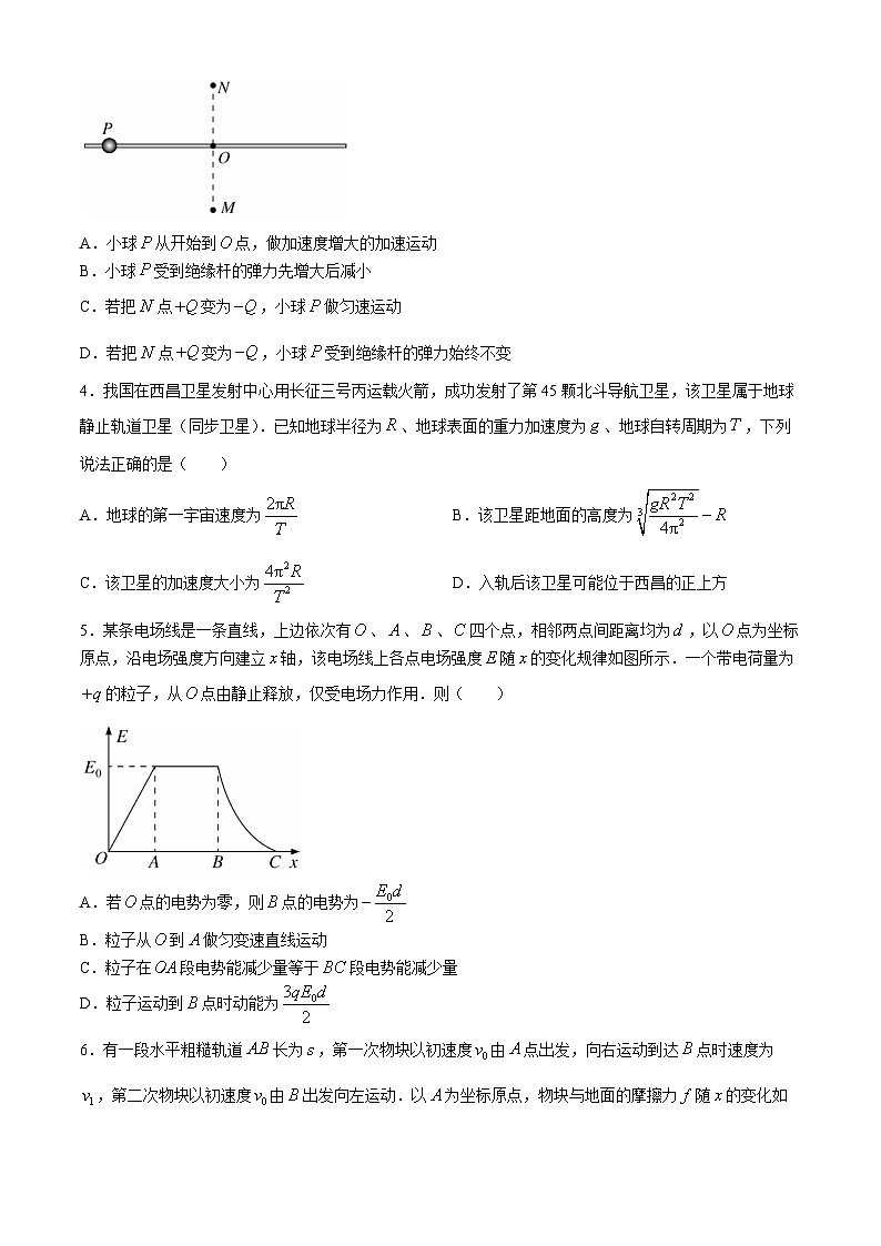 湖南省名校联盟2024-2025学年高二上学期入学考试物理试题02