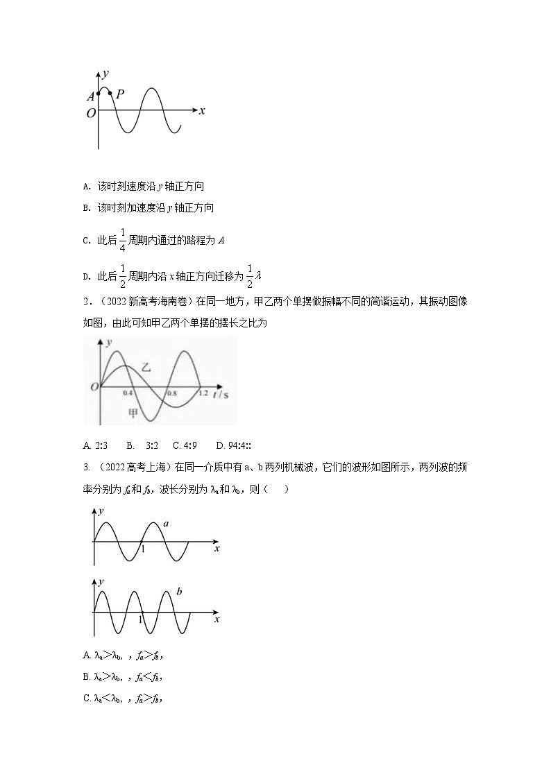 新高考物理二轮专题复习精练专题7 机械振动和机械波（2份打包，原卷版+解析版）02