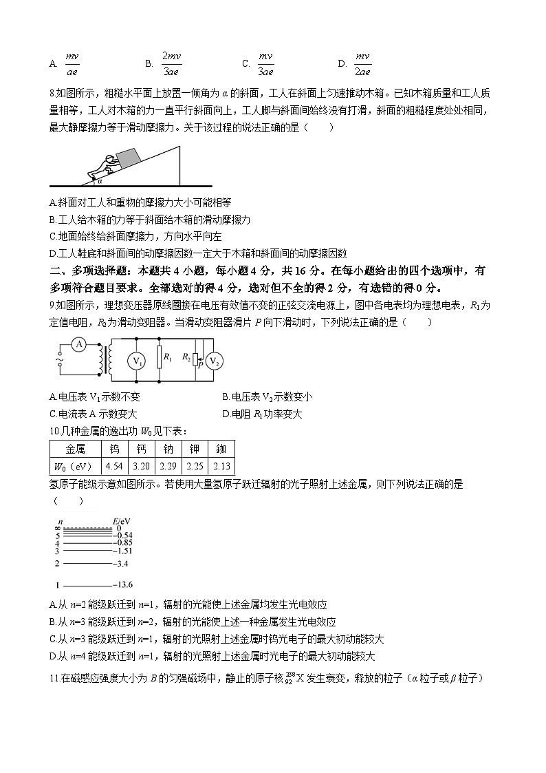 2021届辽宁省百师联盟高考一轮复习联考(五)新高考卷物理试卷第3页