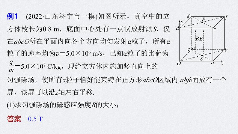 新高考物理二轮复习讲义课件 第1部分 专题3 高考新动向2　带电粒子在立体空间的运动（含解析）04