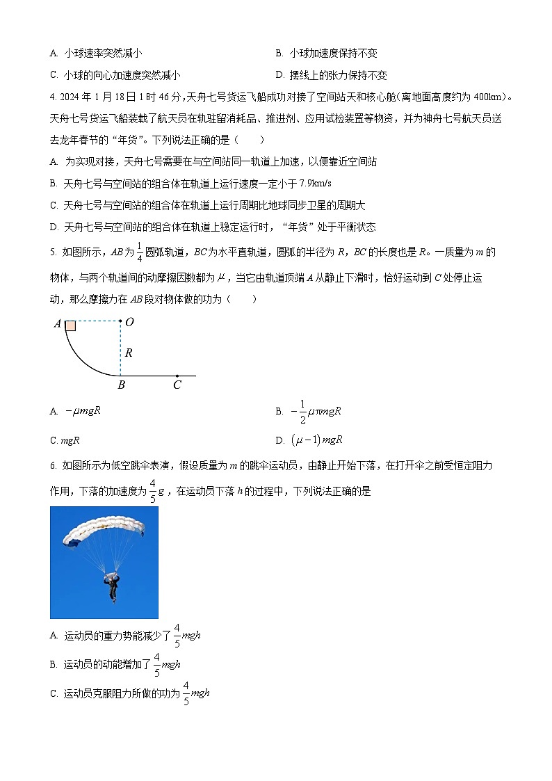 山东省聊城市第二中学2024-2025学年高二上学期开学考试物理试题（原卷版）第2页